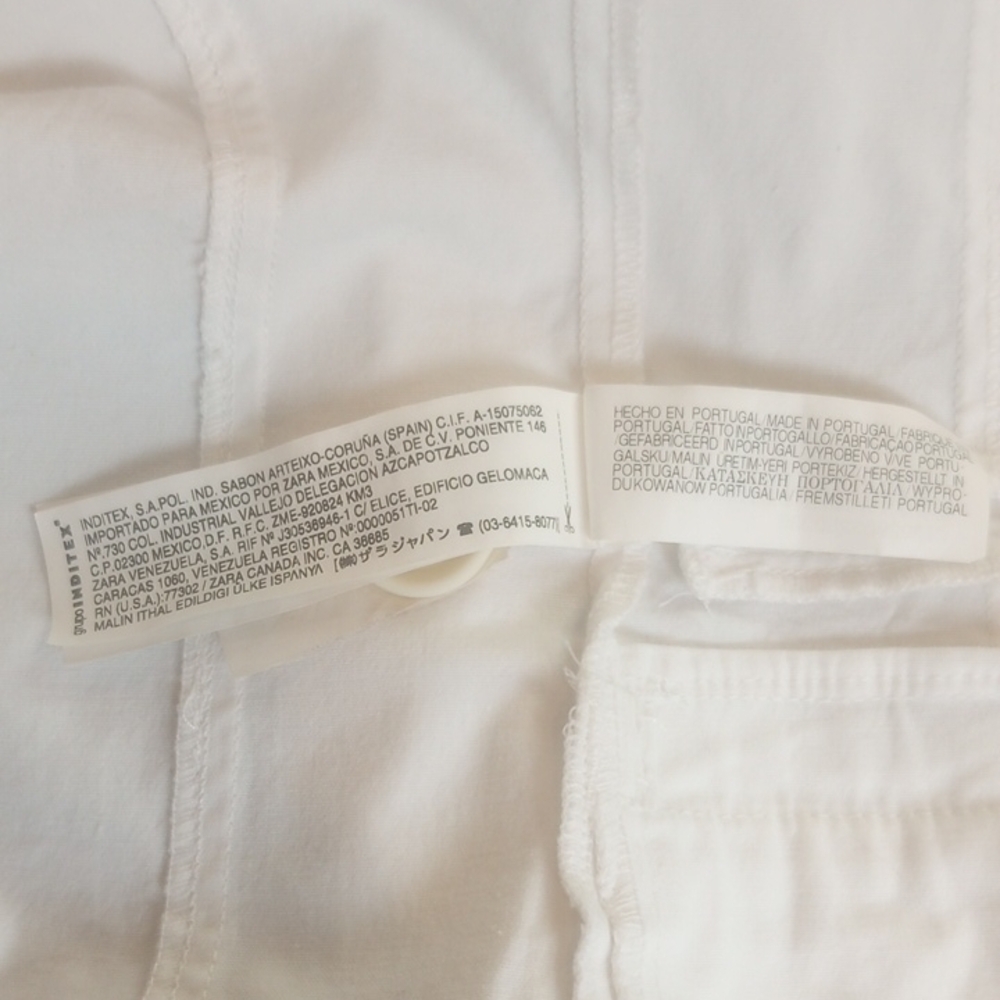Zara White Blazer with Notched Lapel and Tailored Fit - Picture 12 of 12